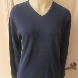 MENS BARNEYS NEW YORK NAVY BLUE  SWEATER S